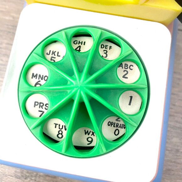 Vintage Ed-U-Phone Toy Rotary Phone & Puzzle By Child Guidance Toys - Picture 3 of 8